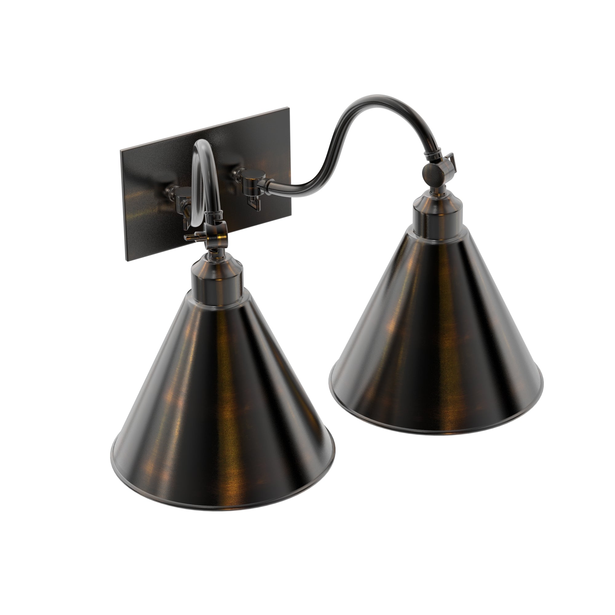 Double Roosevelt Gooseneck Arm Metal Shade – Ann-Morris Inc