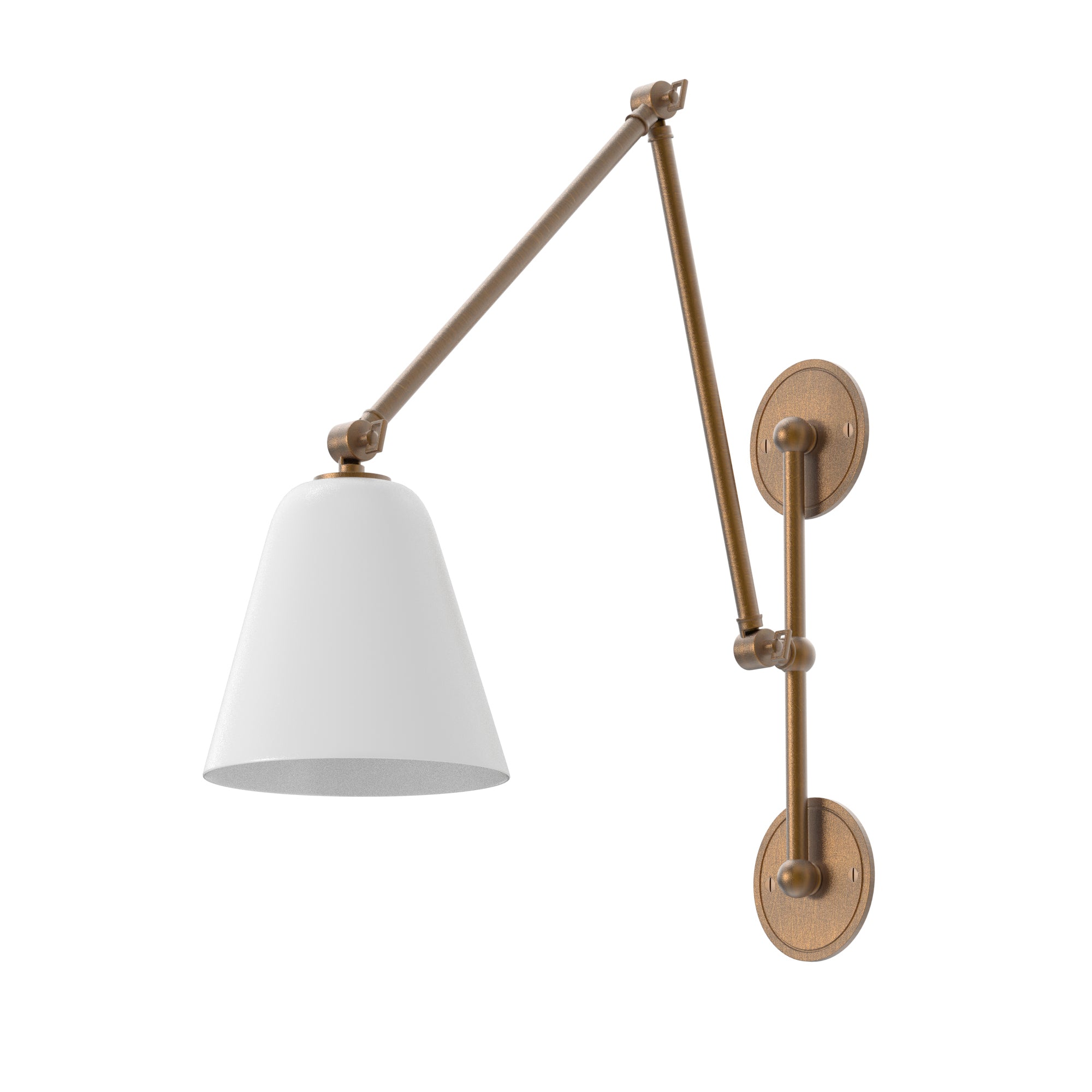 Brass library sconce cheap