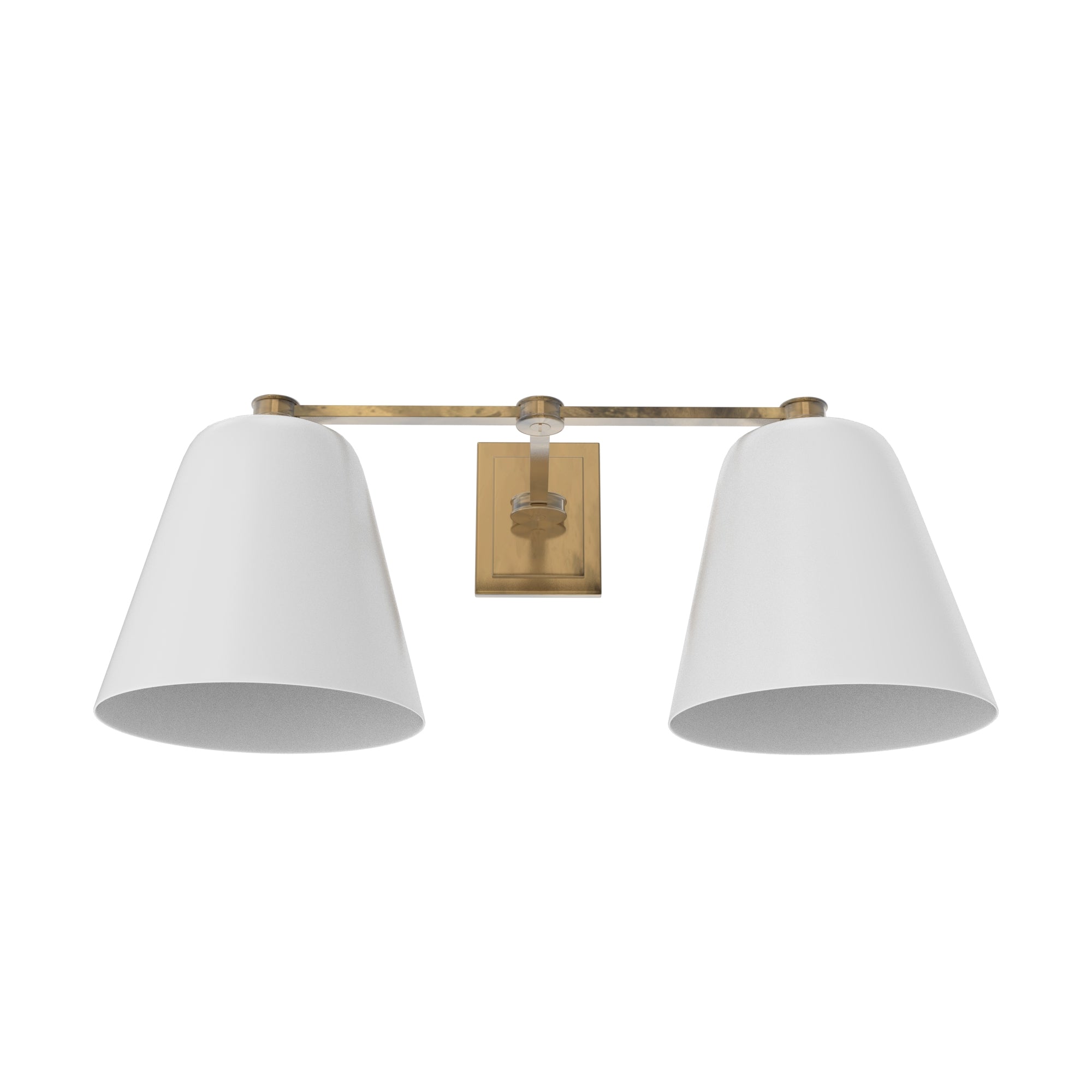 St. James T-Bar Sconce with White Glass – Ann-Morris Inc
