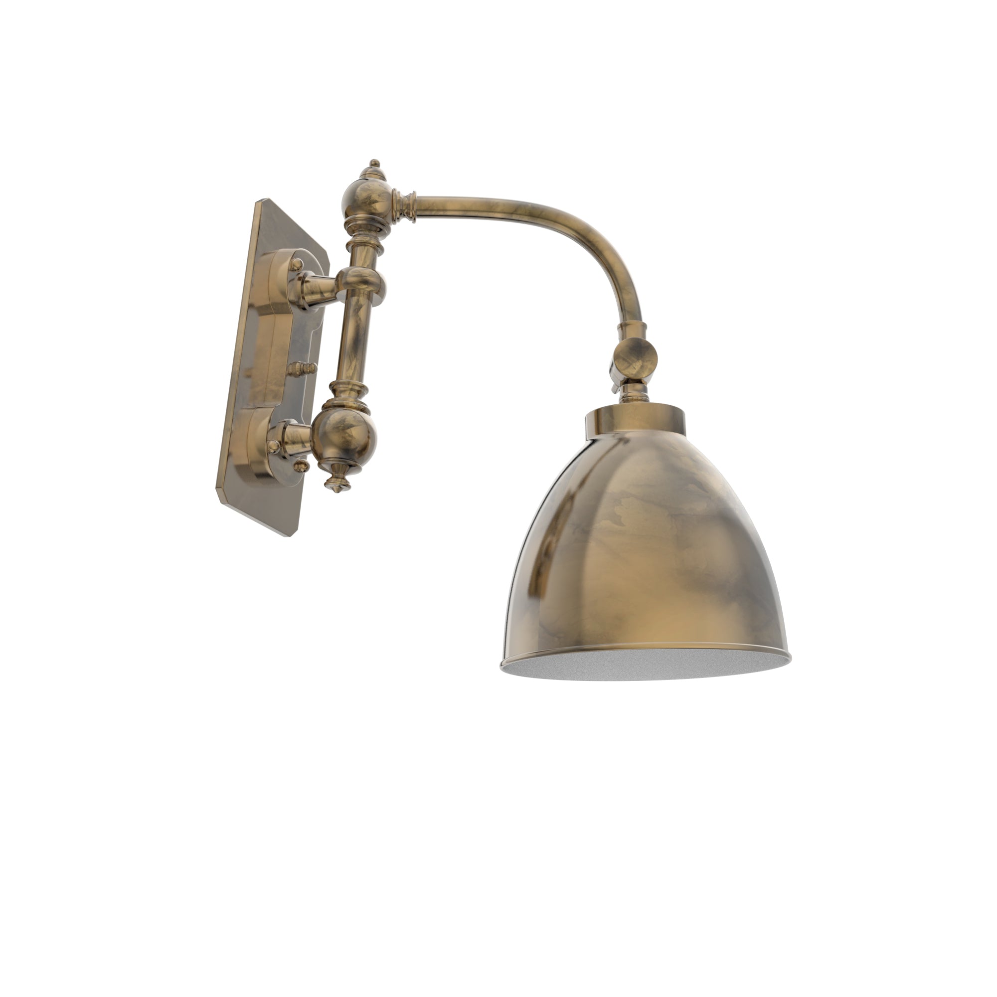 Short Swing Arm Sconce Metal Shade