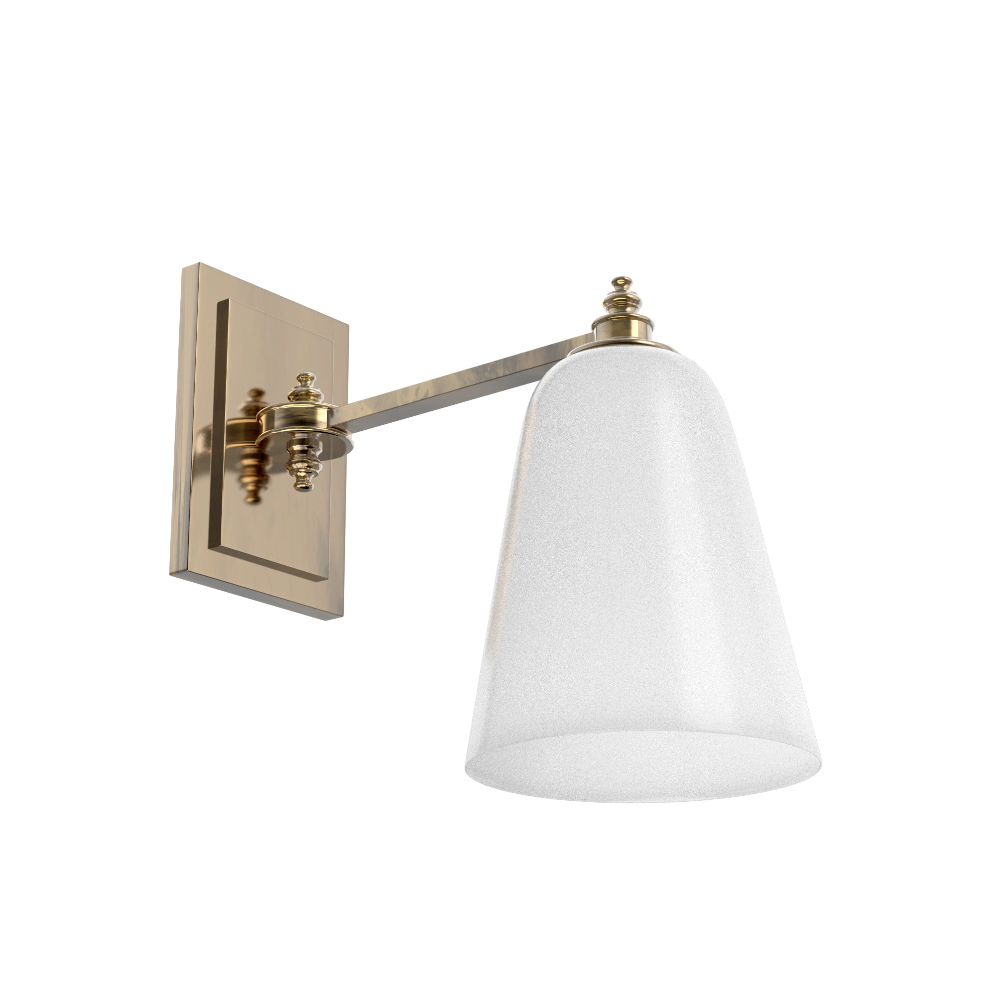 St. James Sconce - Mini White Glass – Ann-Morris Inc