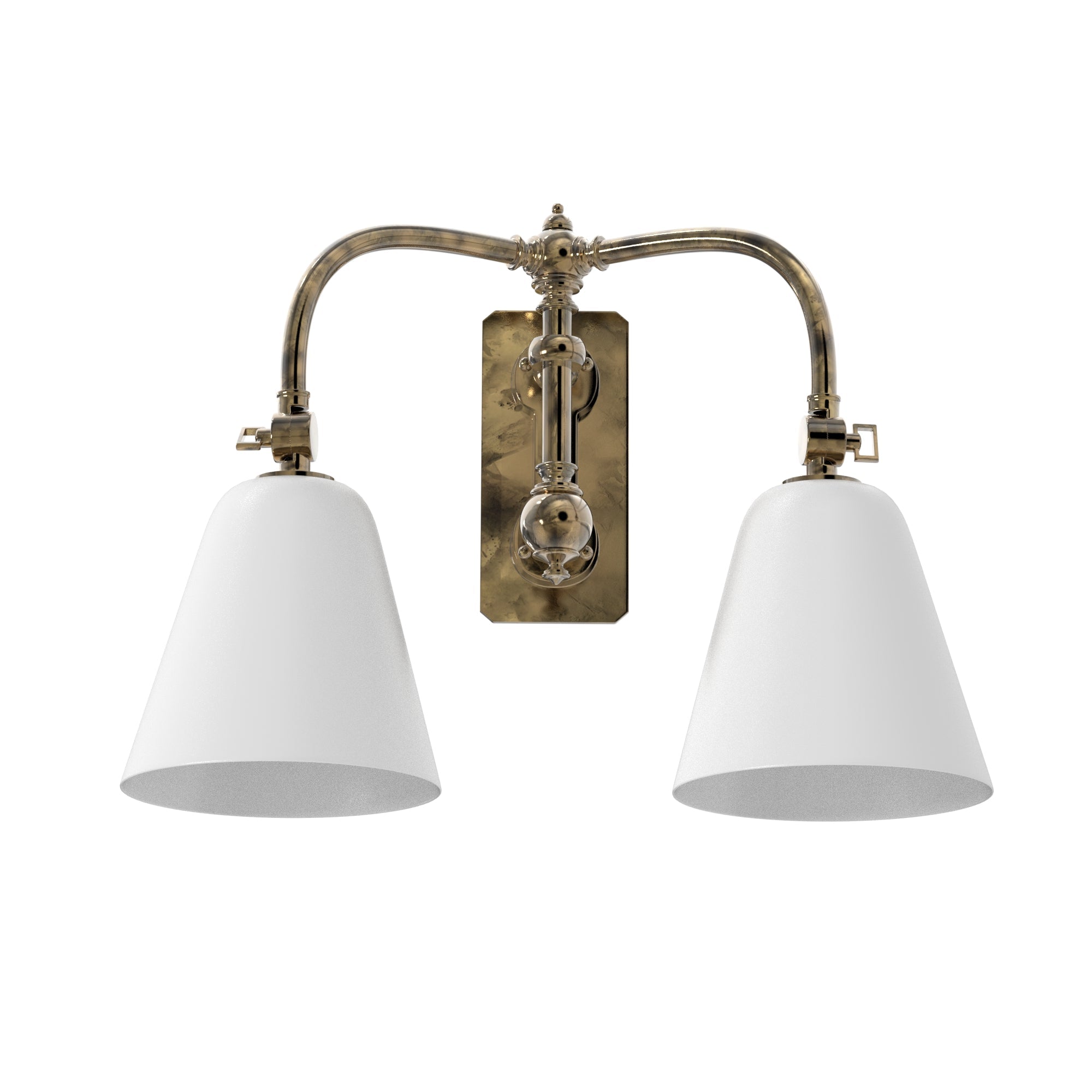 Double swing arm sconce on sale