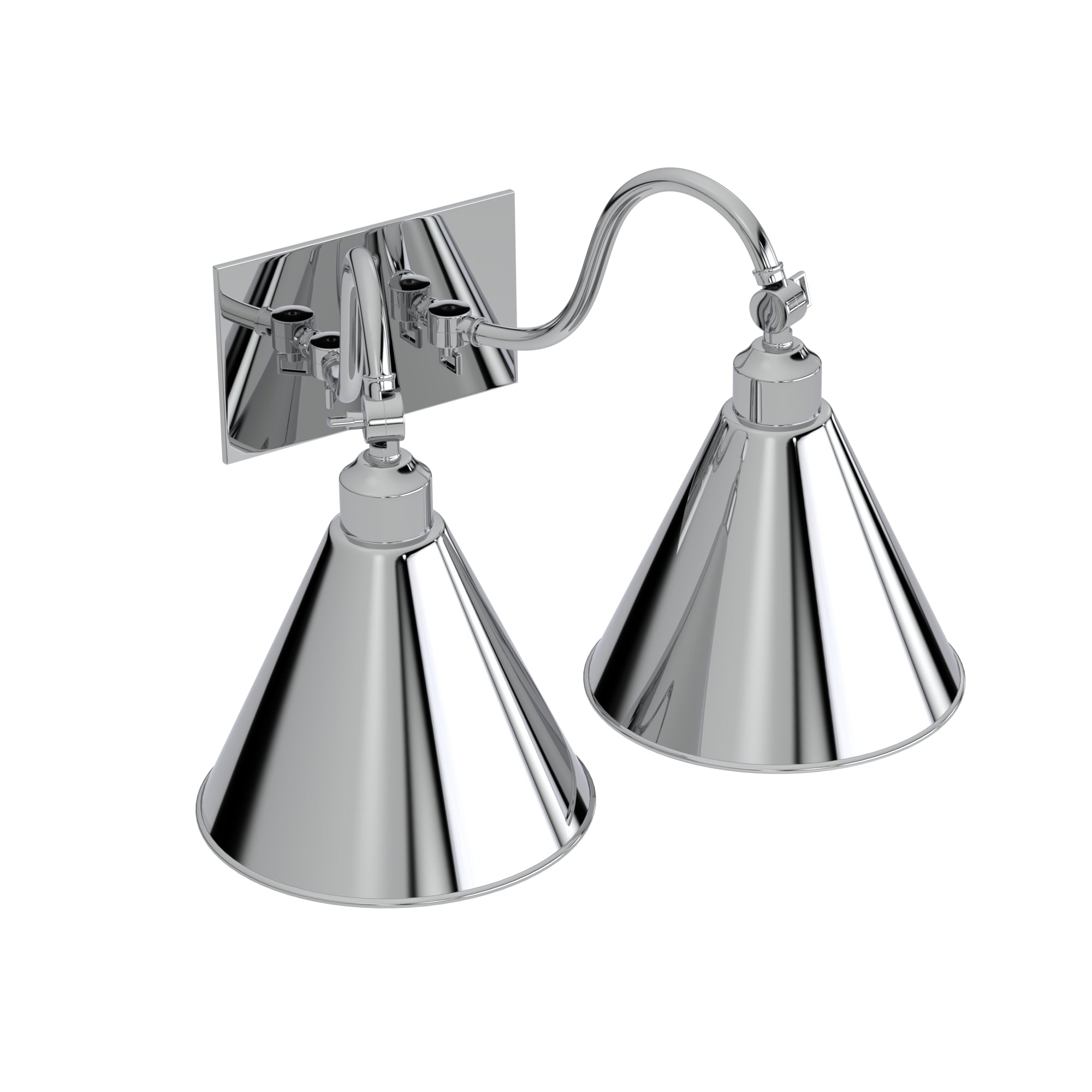 Double Roosevelt Gooseneck Arm Metal Shade – Ann-Morris Inc