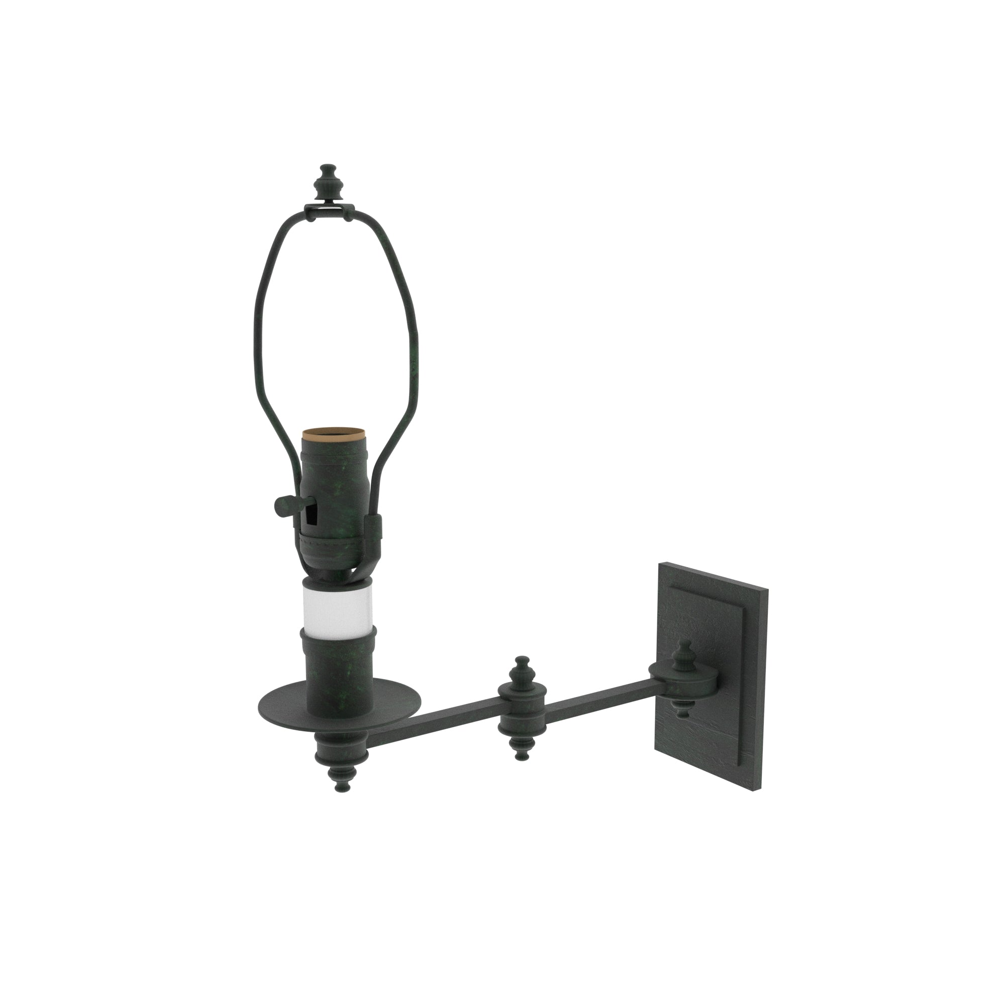 ツキオ 　『SAINT JAMES』　DH5402F1 St. James Two Swing Arm Sconce - With Finials – Ann-Morris Inc