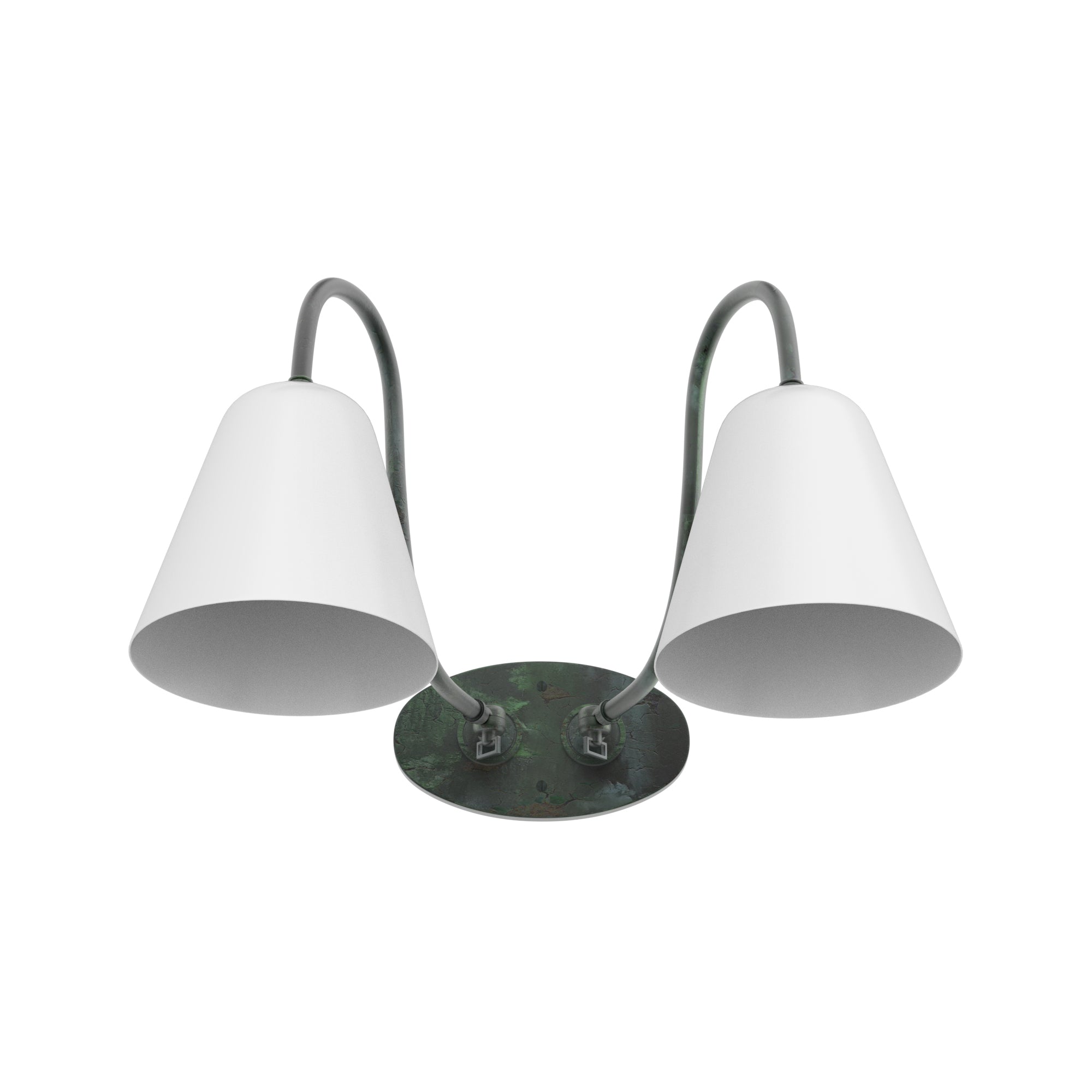 Double Gooseneck - Glass Shade – Ann-Morris Inc