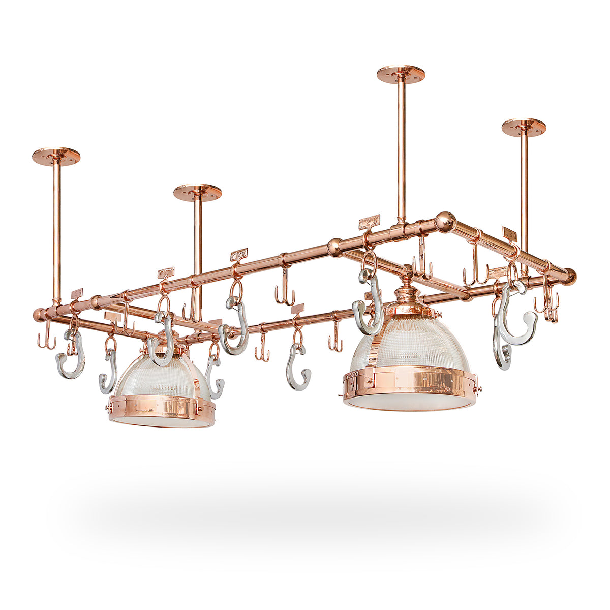 Pot Rack with Full Frame Holophane – Ann-Morris Inc