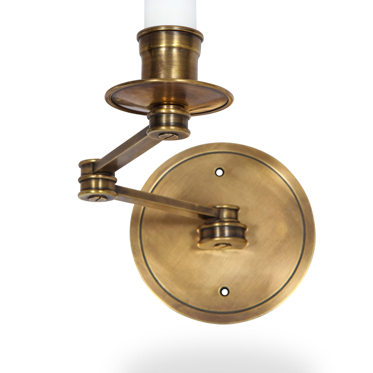 St. James Swing Arm (2-Arm, No Finial, Round Back Plate)