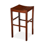 Backless Bar Stool - Wood Finish