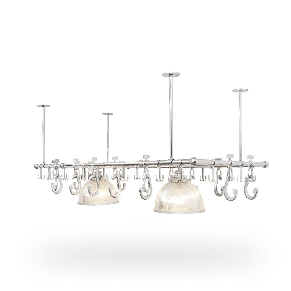 Pot Rack with Holophane Lights – Ann-Morris Inc