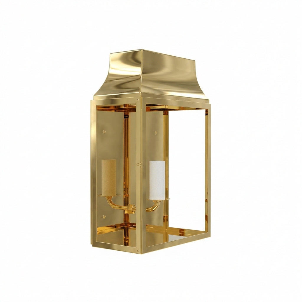 Ann Morris Lighting - Auchterarder Wall Lantern - Small - Brass