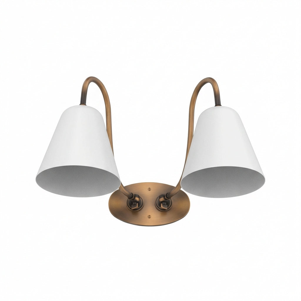 GMHN300C○MARGINAL / マージナル LKS-02 LUCE Double Gooseneck - Glass Shade – Ann-Morris Inc