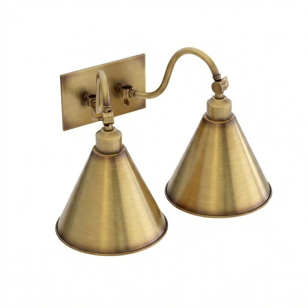 Double Roosevelt Gooseneck Arm Metal Shade – Ann-Morris Inc
