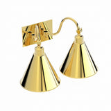 Double Roosevelt Gooseneck Arm Metal Shade
