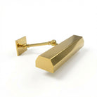 Ann Morris Lighting - Faceted Picture Lights - 8"-13" - Brass / Knob Lock Detail