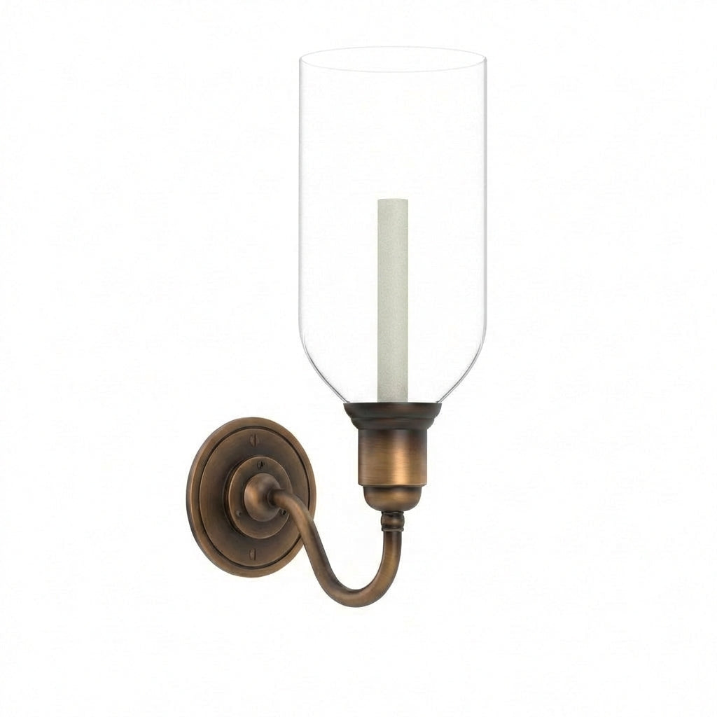 Finch Sconce Hurricane Glass – Ann-Morris Inc