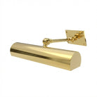 Ann Morris Lighting - Large Rounded Picture Lights - 14"-24" - Brass / Lock Knob Detail