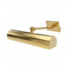 Ann Morris Lighting - Large Rounded Picture Lights - 8"-13" - Brass / Lock Knob Detail