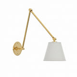 Library Light with Fabric Shade