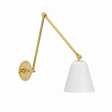 Library Light - White Glass Shade
