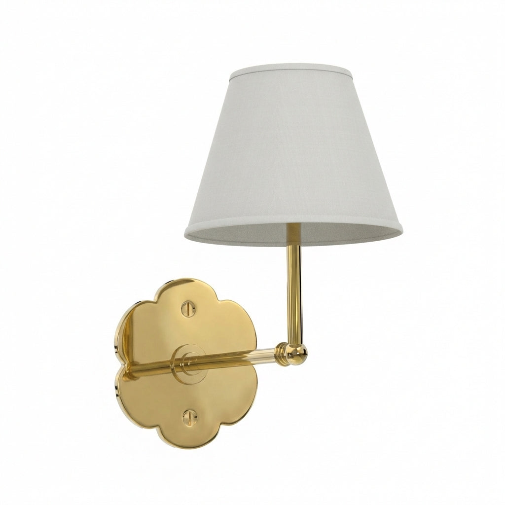 Petite Sconce - Floral Backplate – Ann-Morris Inc