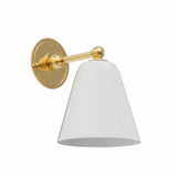 PT Sconce - White Glass
