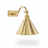Roosevelt Sconce with Metal Shade - Curved Arm