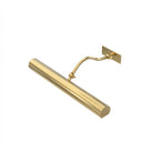 Ann Morris Lighting - Small Rounded Picture Lights - Gooseneck Arm - 8"-13" - Brass