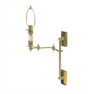 Ann Morris Lighting - St. James Swing Arm on Rod - Brass / Three Arm