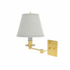 Ann Morris Lighting - St. James Two Swing Arm Sconce - Without Finials - Brass