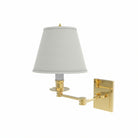 Ann Morris Lighting - St. James Two Swing Arm Sconce - Without Finials - Brass